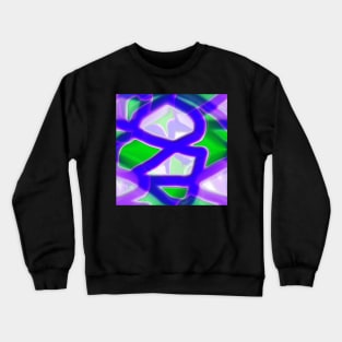 Blue, green and purple Crewneck Sweatshirt